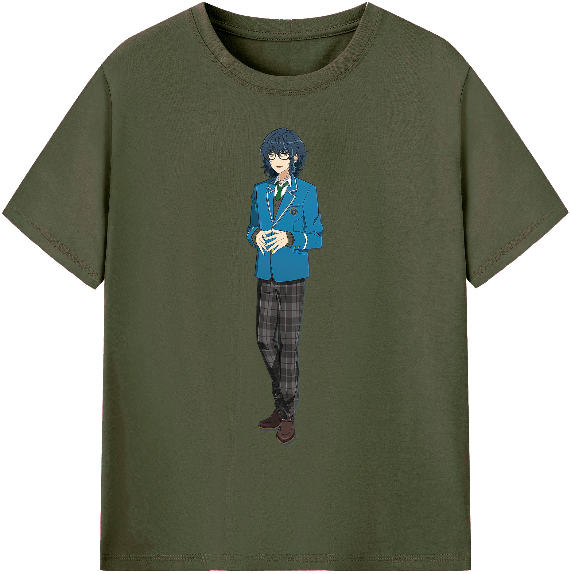 （画像用） あんさんぶるスターズ! Ensemble Stars 綿100％ メンズ半袖Tシャツ｜肌触りやわらか＆通気性